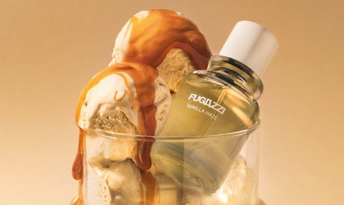 Image of FUGAZZI Perfumes with fruits around